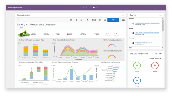 screenshot of Infor Financials & Supply Management